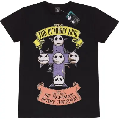 The Nightmare Before Christmas - Disney T-shirt - The Pumpkin King - S L - för Herr - svart