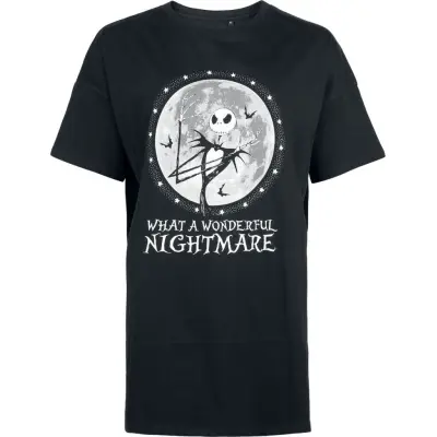 The Nightmare Before Christmas - Disney Oversize T-shirt - What A Wonderful Nightmare - Oversize - S XXL - för Dam - svart