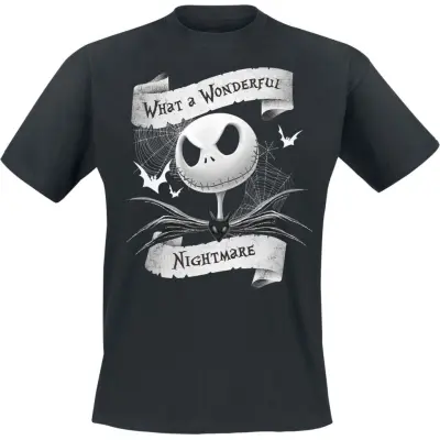 The Nightmare Before Christmas - Disney T-shirt - What A Wonderful Nightmare - S XXL - för Herr - svart