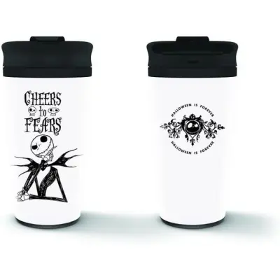 The Nightmare Before Christmas - Disney Termomugg - Cheers to Fears - för None - vit/svart