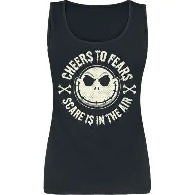 The Nightmare Before Christmas - Disney Topp - Jack - Cheers To Fears - M XXL - för Dam - svart