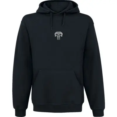 The Punisher - Disney Luvtröja - Punisher Skull With Metallic Link - S XL - för Herr - svart