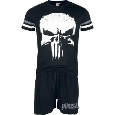 The Punisher - Disney Pyjamas - The Punisher - Skull - S XXL - för Herr - svart