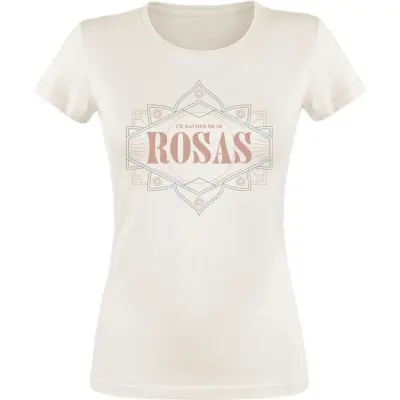 Wish - Disney T-shirt - I'd Rather Be In Rosas - S XXL - för Dam - naturfärgad