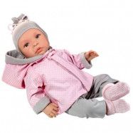 Asi, Babydocka Leonora 46 cm med rosa kläder