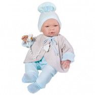 Asi, Babydocka Pablo 43 cm med Ljusblåa kläder