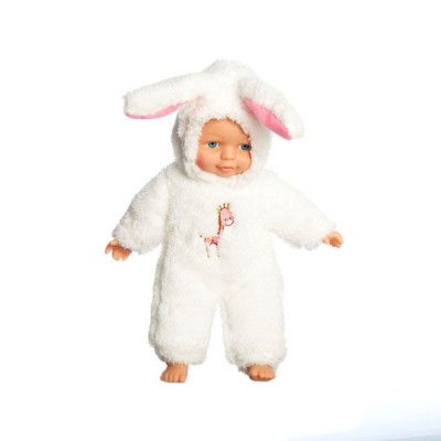 Babydocka Alisa 33 cm med mjuk kropp (vit)