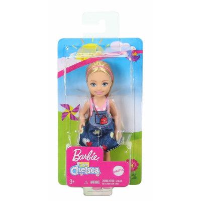 Barbie Chelsea Blond flicka med jeanskjol GHV65