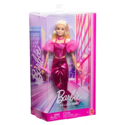 Barbie Deluxe Style Docka Blond med rosa korsett no5 - Barbie -  Leksaksaffären