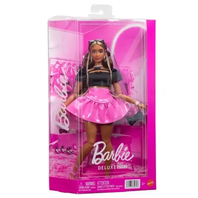 Barbie Deluxe Style Svart Top Rosa Kjol no 16 - Barbie -  Leksaksaffären