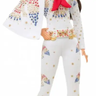 Barbie - Docka Elvis Presley 38 Cm Vit/Guld 5 Delar