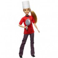Barbie Docka Kock med stekpanna och kockmössa