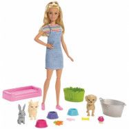 Barbie Docka med Husdjur och Tillbehör FXH11