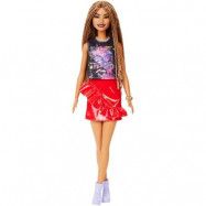 Barbie Docka med röd kjol