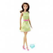 Mattel Barbie, Docka med Ring Grön Klänning