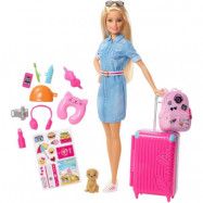 Barbie Docka på resa med tillbehör
