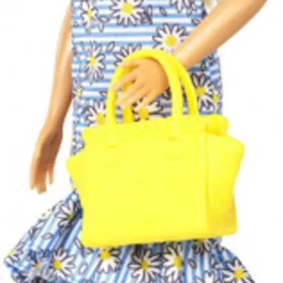 Barbie - Docka Party 32,5 Cm Blå/Gul 13 Delar