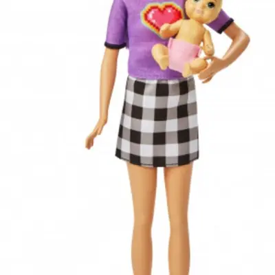 Barbie - Docka Skipper 27 Cm Lila/Svart 8 Delar