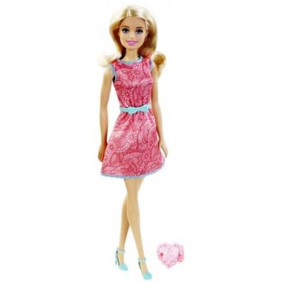 Barbie, Docka&Ring Rosa Klänning