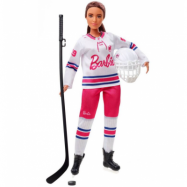 Barbie du kan bli vad som helst skidsports docka hockey