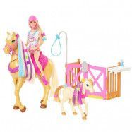 Barbie Fall Feature Häst och Docka