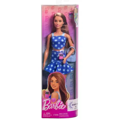 Barbie Fashionistas Docka Blå Polka Dot (Diabetes) - Barbie -  Leksaksaffären