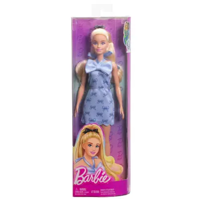 Barbie Fashionistas Docka Blue Bows HYT93 - Barbie -  Leksaksaffären