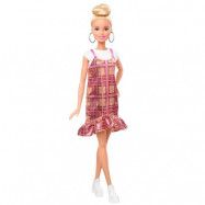 Barbie Fashionistas med rutig klänning