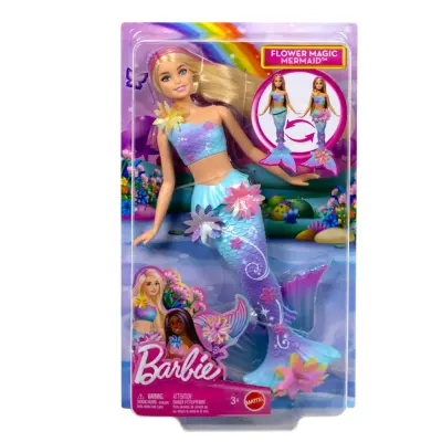 Barbie Flower Magic Sjöjungfru Docka - Barbie -  Leksaksaffären