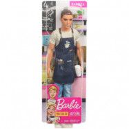 Barbie Ken Career Docka Barista FXP03