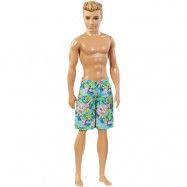 Barbie Ken Water Play Beach Docka med blommiga badshorts