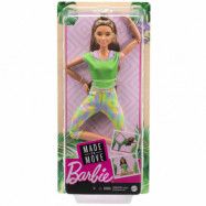 Barbie Made to Move Ställbar docka Grön topp GXF05