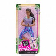 Barbie Made to Move Ställbar docka Mörk GXF06