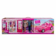 Barbie Mega Pack Barbie och Ken med cabriolet, garderob och tillbehör