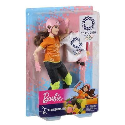 Barbie Olympic Tokyo 2020 Skateboarding GJL78