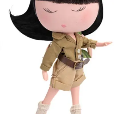 Berjuan - Docka Anekke Safari Girl 32 Cm Vinyl/Textile Beige