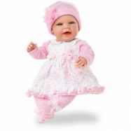 Berjuan - Docka Baby Sweet Girls 50 Cm Vinyl/Textile Vit/Rosa