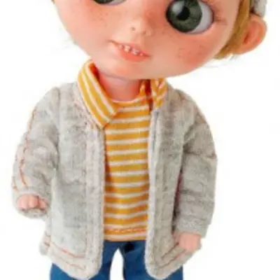 Berjuan - Docka Trevor Flynn The Biggers Grå/Blå