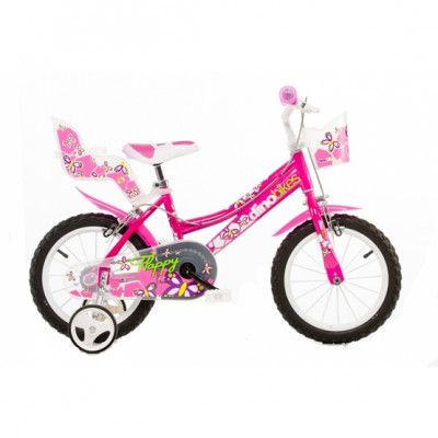 Dino - Barncykel - 166R-02 16 Tum Rosa