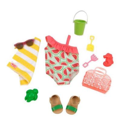 Our Generation, Dockkläder - Baddräkt&sandleksaker