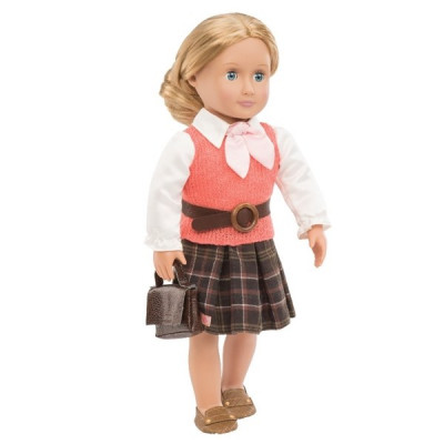 Our Generation, Dockkläder - Deluxe Cardigan, kjol&portfölj