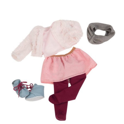 Our Generation, Dockkläder - Deluxe Pälsjacka med halsduk