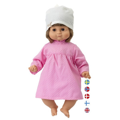 Skrållan Lillan mörkhårig taldocka