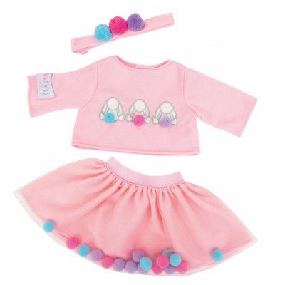 Tiny Treasures Doll Outfit Bunny Pom pom 30172