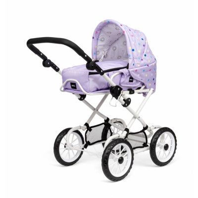 BRIO Kombidockvagn Lavender med prickar