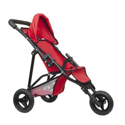 Dockjoggingvagn 55 cm röd