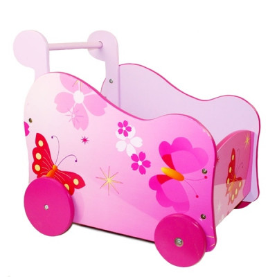 Homestyle4u, Dockvagn - rosa fjärilar