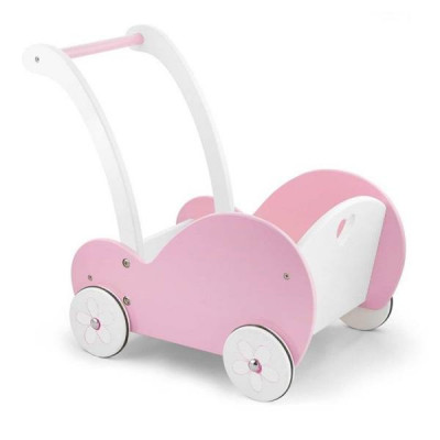 Leklyckan, Dockvagn I Trä - Rosa