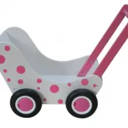 Van Dijk Toys - Dockvagn Dots 56 Cm Vit/Rosa