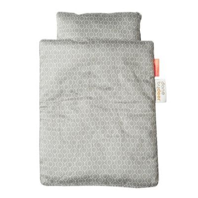 Done By Deer, Sängkläder till docksäng grå